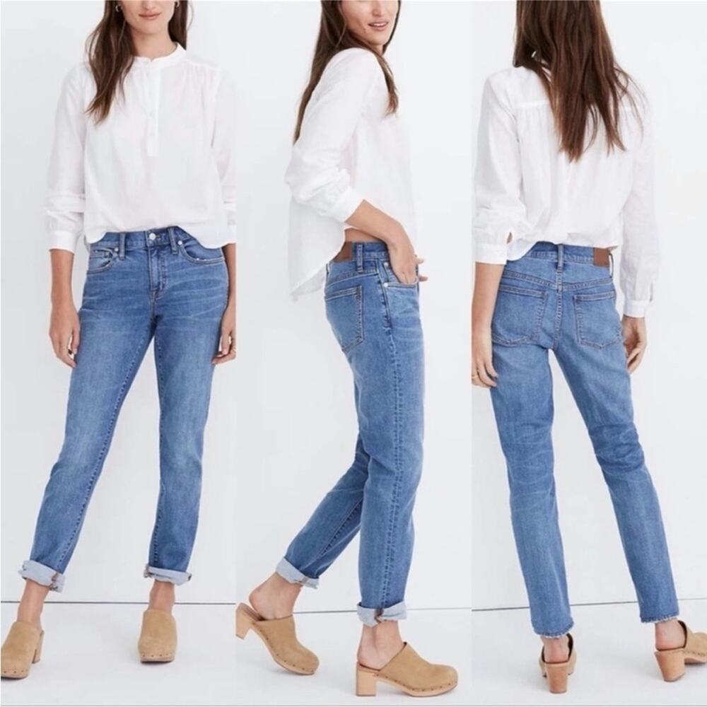 Madewell The Slim Boyjean AJ315 Classic Preppy Blue Denim Jeans Size 23